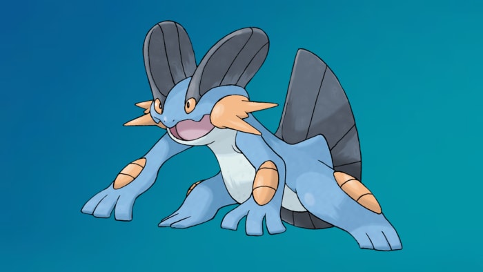 Swampert, a water Pokémon.